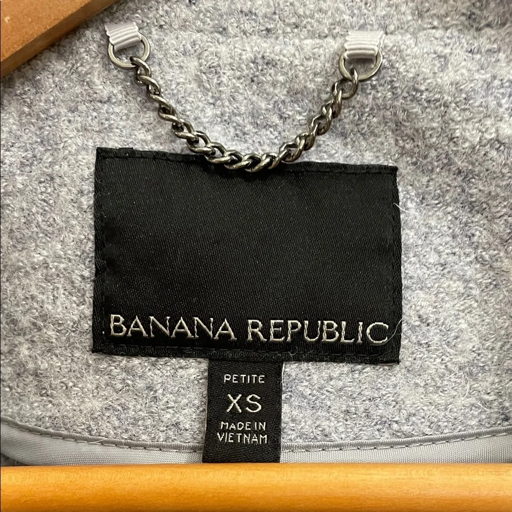 Banana Republic Oversized Light Blue Wool Blend Jacket.